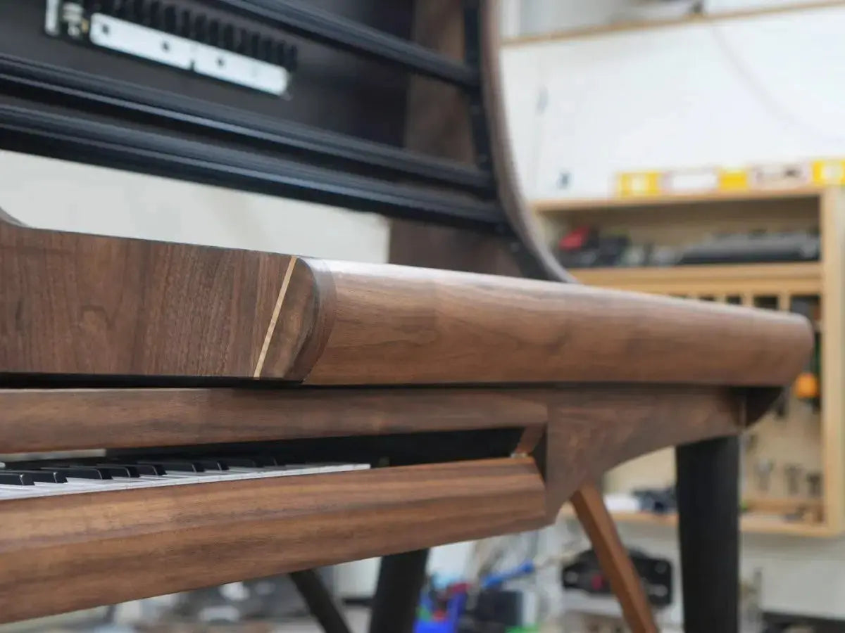 ATwin Double Wide with Keyboard Shelf - Needham Woodworks