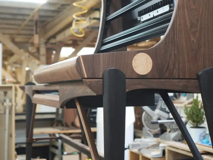 ATwin Double Wide with Keyboard Shelf - Needham Woodworks