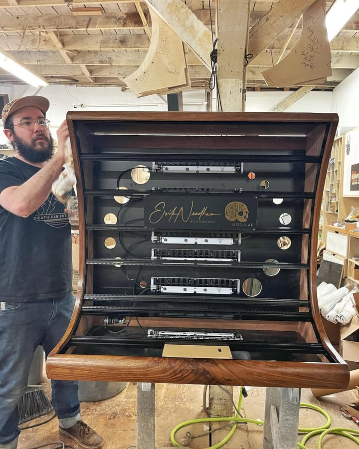 Artist Series - 21U (Seven - Row) Eurorack Cabinets - Needham Woodworks