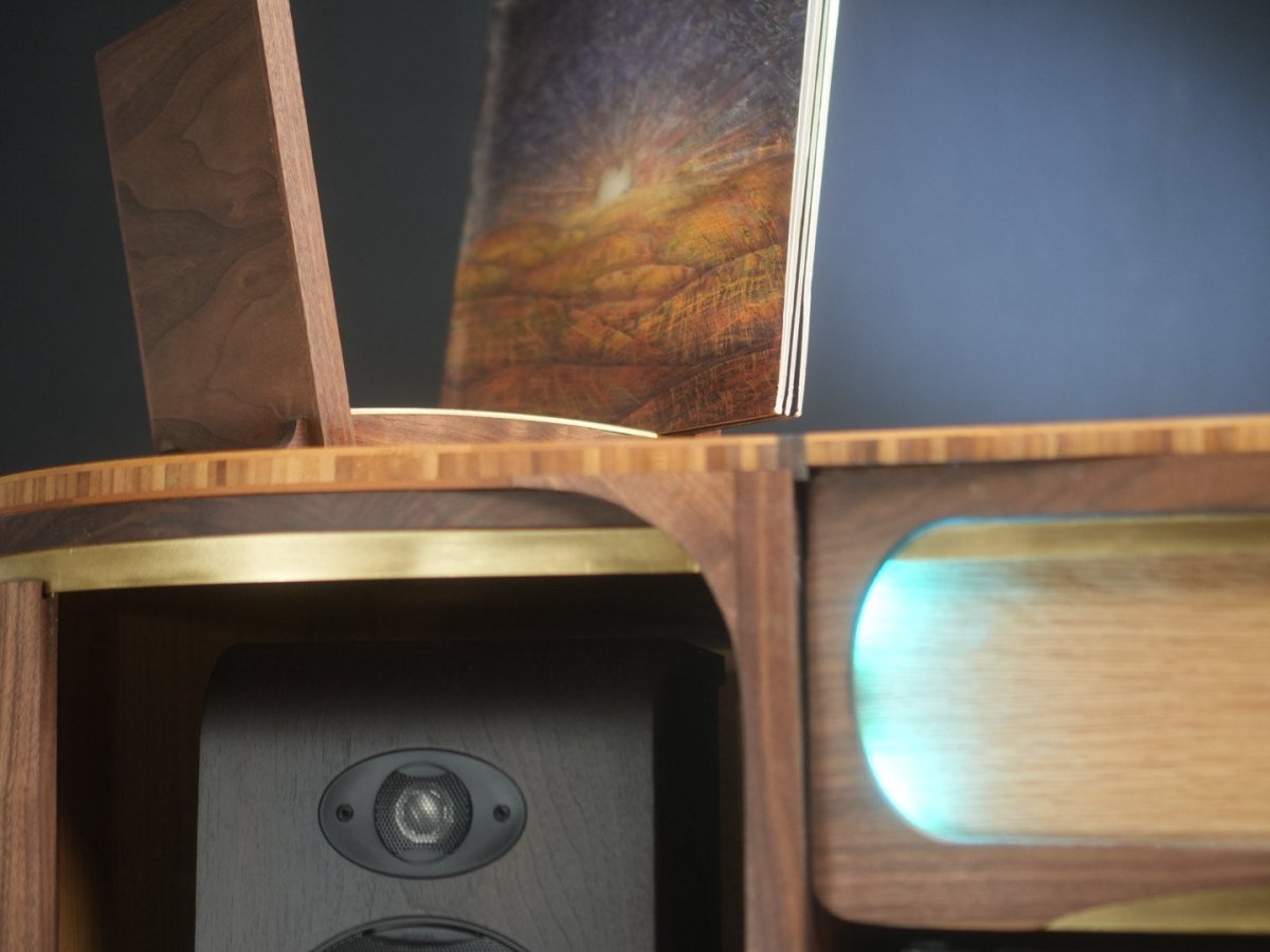 Lani Lobes ~ modular tambour credenza - Needham Woodworks