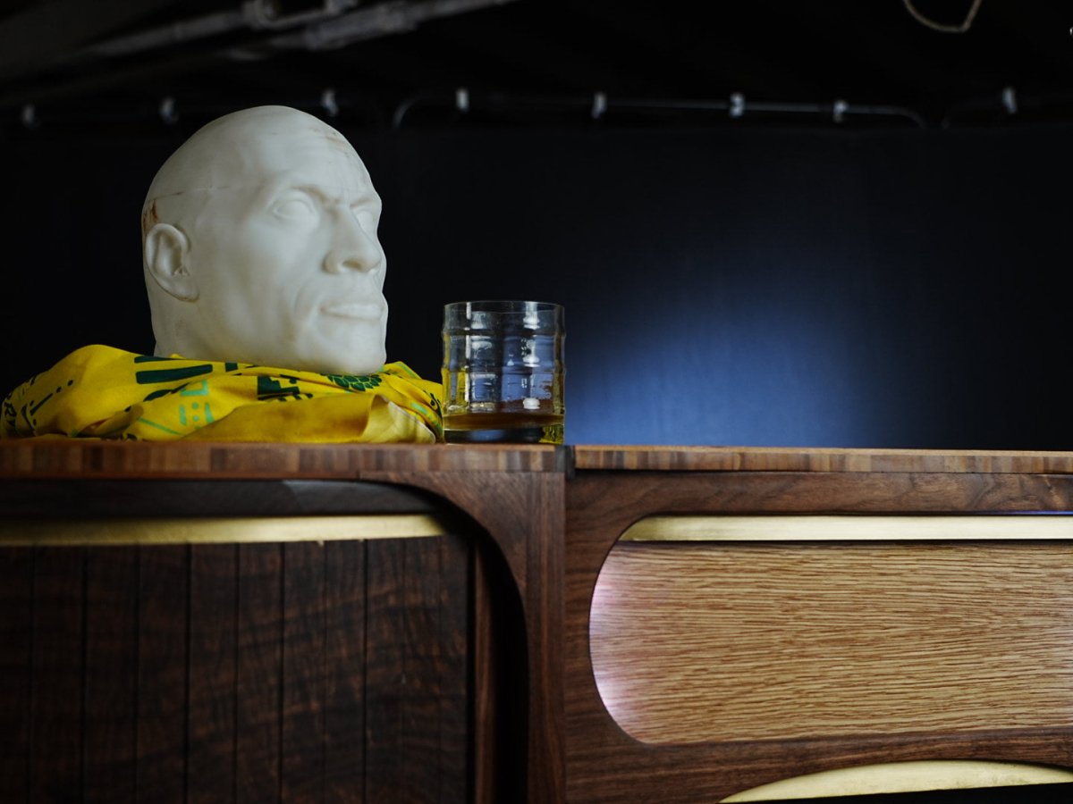 Lani Lobes ~ modular tambour credenza - Needham Woodworks