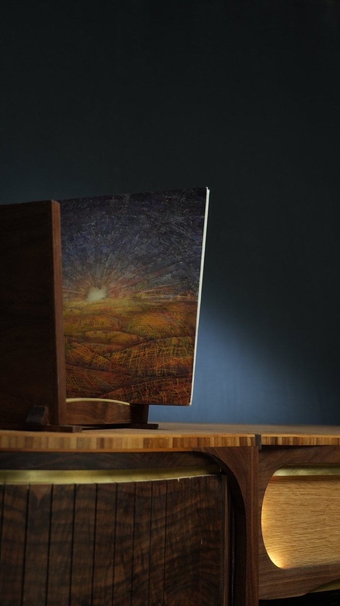 Lani Lobes ~ modular tambour credenza - Needham Woodworks