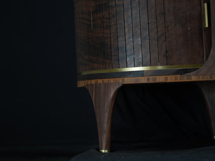 Lani Lobes ~ modular tambour credenza - Needham Woodworks
