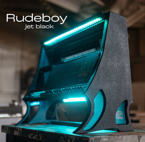 Rudeboy 6U+1U Desktop Lift Cabinet - Needham Woodworks