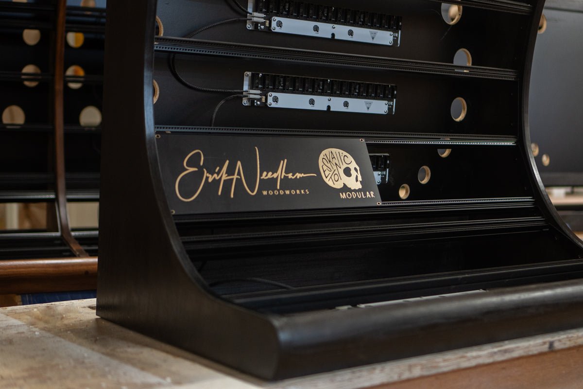 BLACKED-OUT 21U (Seven-Row) Eurorack Cabinets - Needham Woodworks