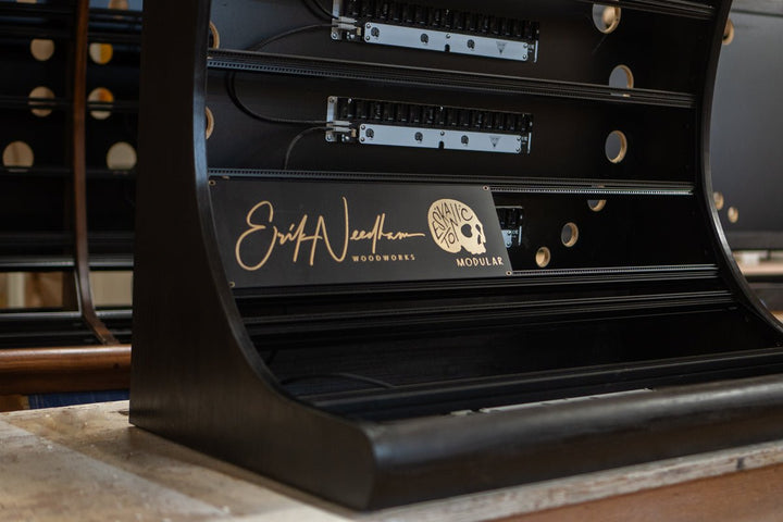 BLACKED-OUT 21U (Seven-Row) Eurorack Cabinets - Needham Woodworks