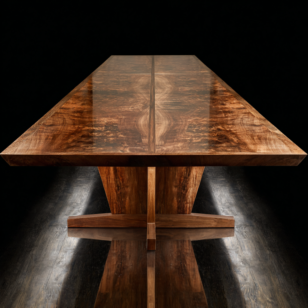 Bookmatched claro walnut