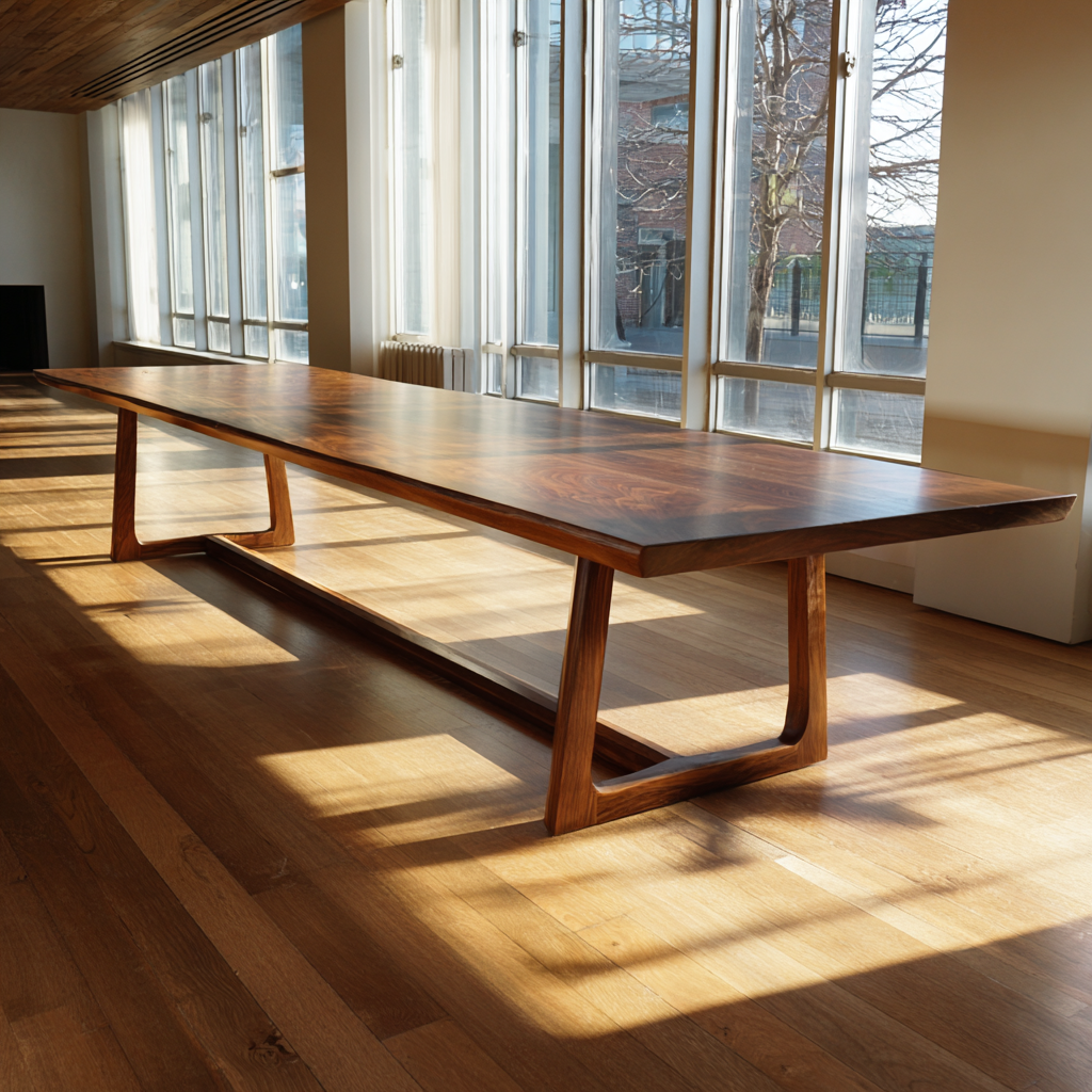 Waller walnut dining table